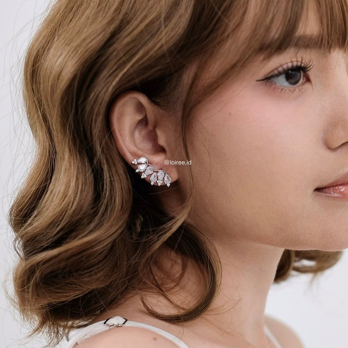 LOIREE - ASHLEY Zirconia Marquise Earrings - Wedding