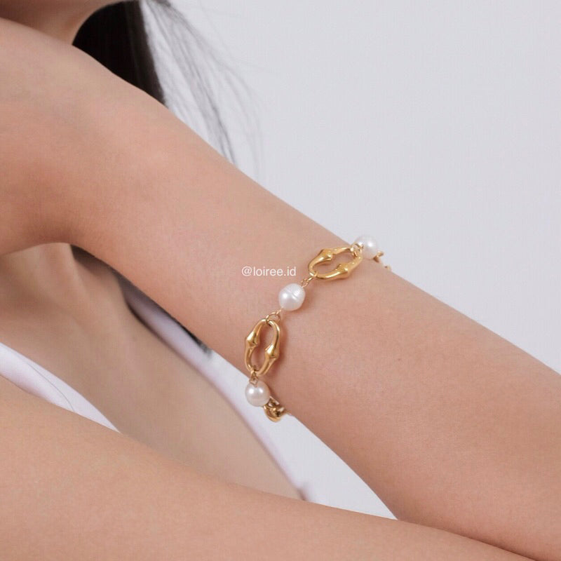TAYLA Bracelet | Everyday - Gold Plated Chain Bracelet