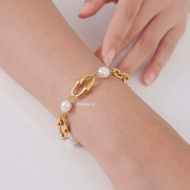 TAYLA Bracelet | Everyday - Gold Plated Chain Bracelet