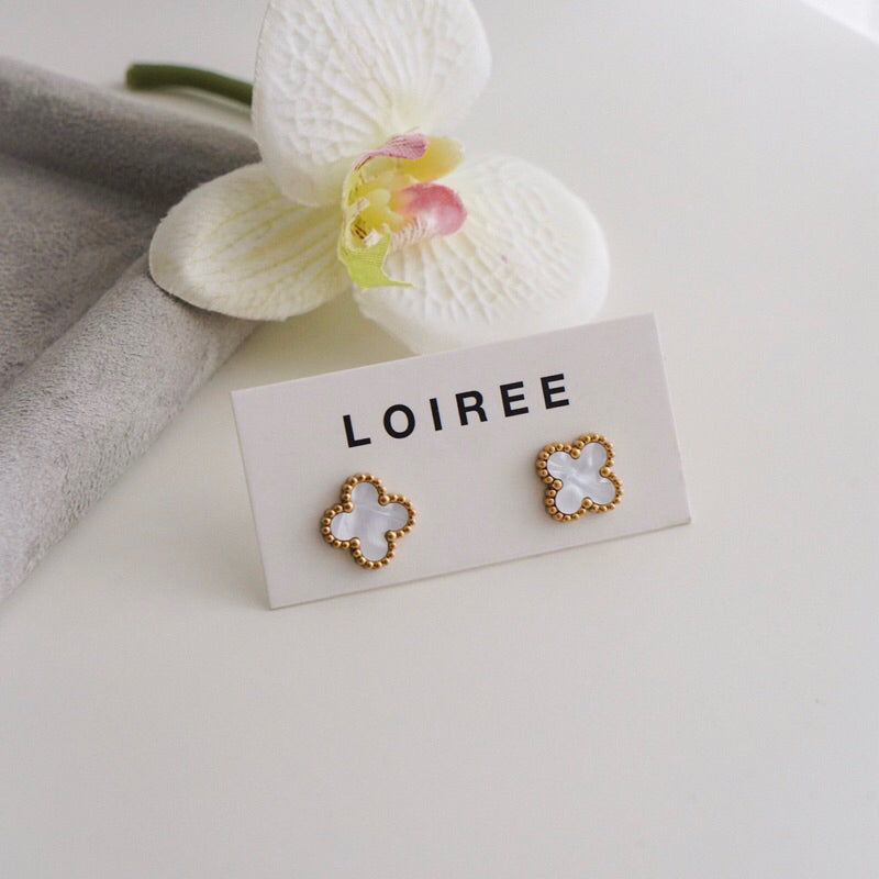 MEADOW | Everyday - Gold Plated Clover Necklace Earrings Bracelet Set