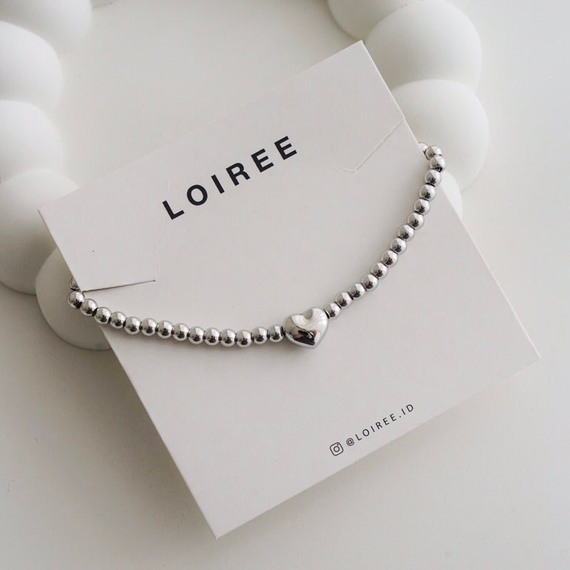 GERWYN | Valentine - Silver Heart Bracelet