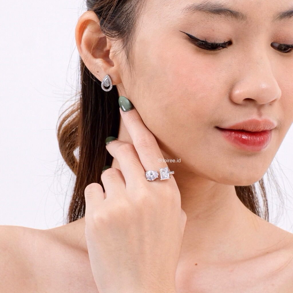 LOIREE - REMY Zirconia Adjustable Ring - Wedding