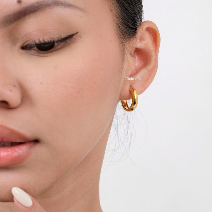 OLIVER Classic Hoop Earrings - Gold Plated