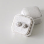 LUNE | Wedding Collection - Zirconia Pearl Daily Stud Earrings - Anting Bridal Tusuk Wanita Korea