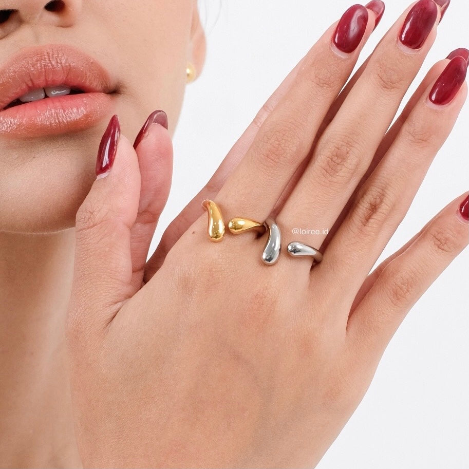 COAST Irregular Open Ring - Gold Plated