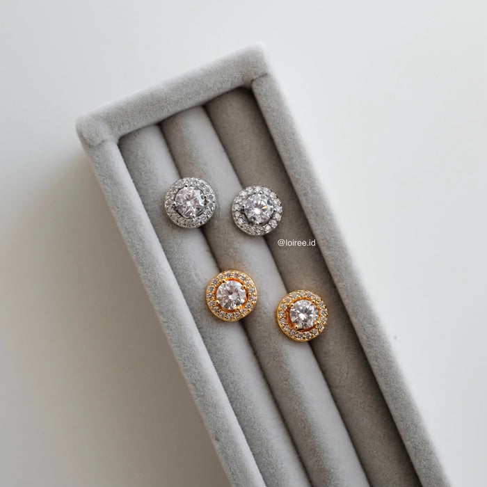 CHELSEA Zirconia Round Daily Earrings