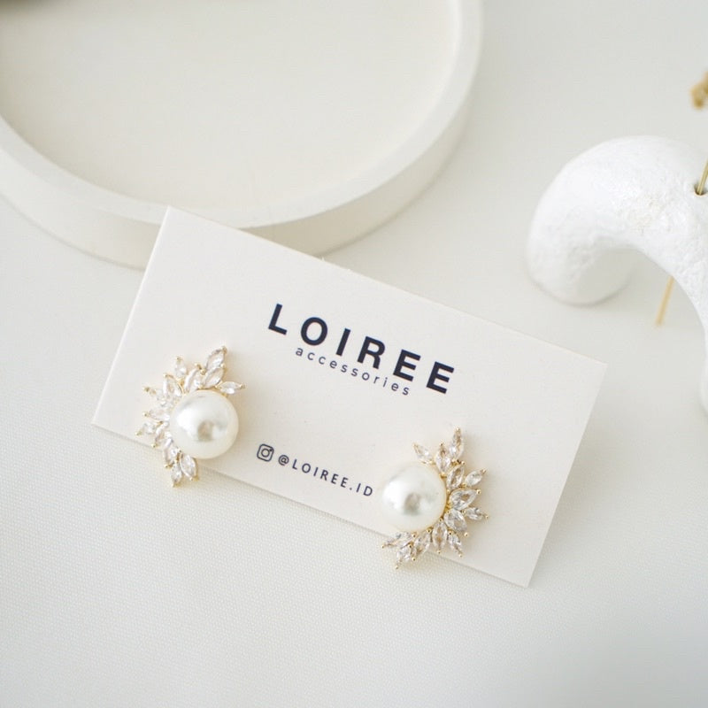 LERA Zirconia Stud Earrings - Wedding