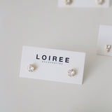 PORTIA Zirconia Solitaire Earrings - Gold Plated