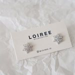 FLORA | Wedding Collection - Zirconia Flower Stud Bridal Earings - Anting Wanita