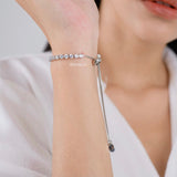 KATHRYN Zirconia Adjustable Listring Bracelet - Gold Plated