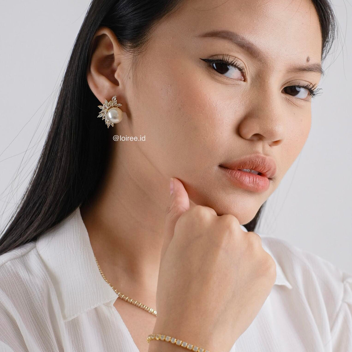 LERA Zirconia Stud Earrings - Wedding