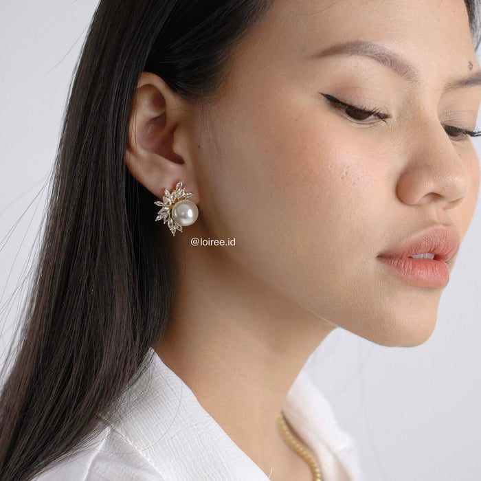 LERA Zirconia Stud Earrings - Wedding