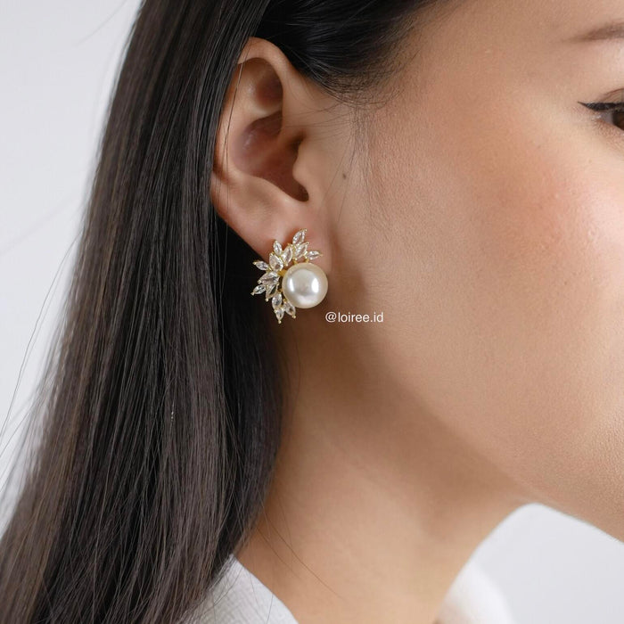 LERA Zirconia Stud Earrings - Wedding