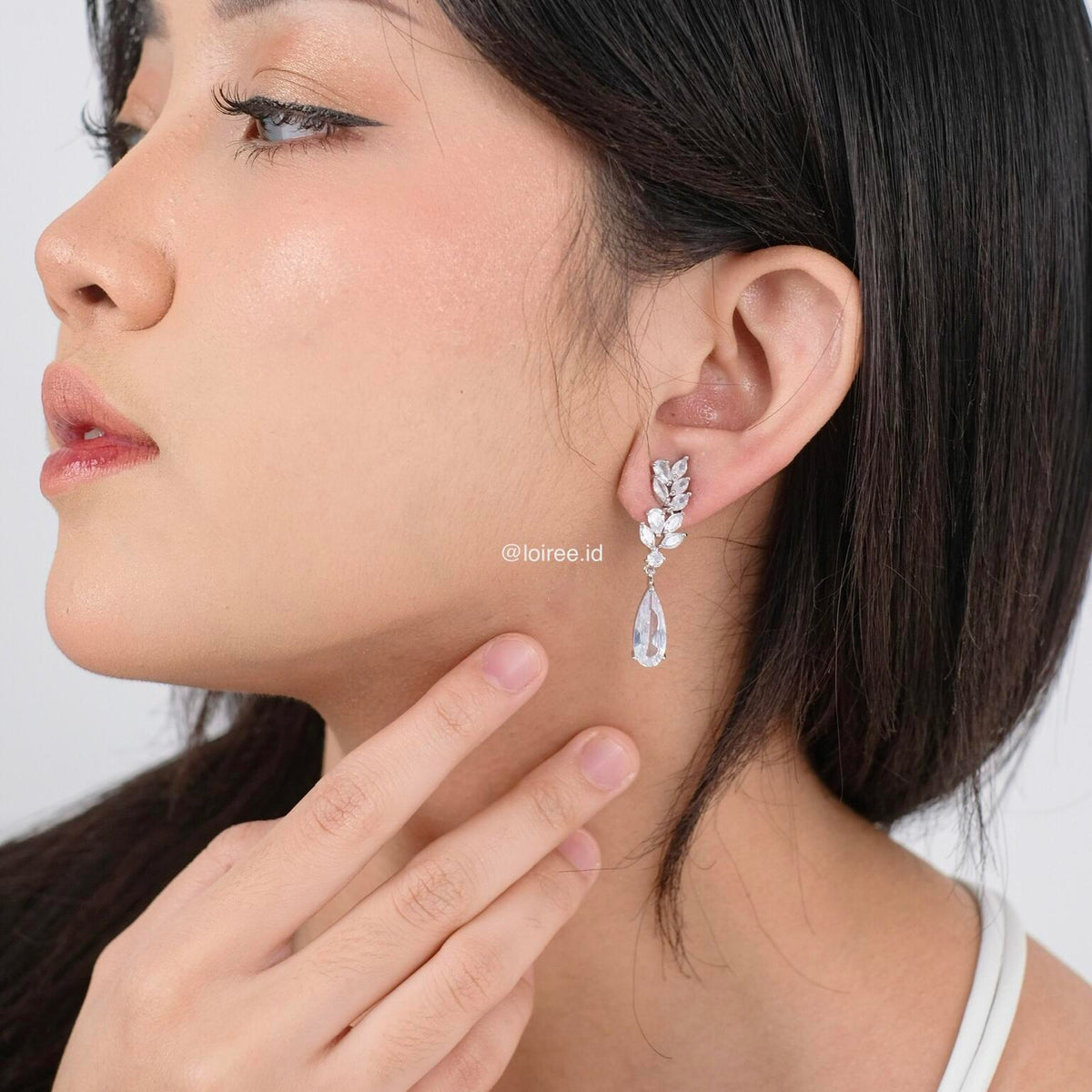 GIANNA Zirconia Dangle Earrings - Wedding