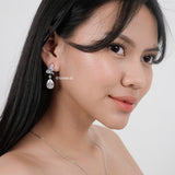 WINSTON | Wedding Collection - Zirconia Dangle Stud Earrings - Anting Bridal Tusuk Wanita Korea