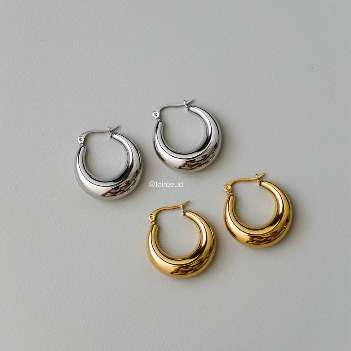 MARU Chunky Hoop Earrings - Gold Plated