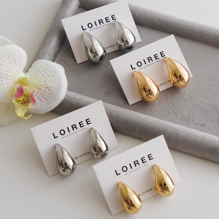 CLEO Chunky Droplet Earrings - Gold Plated