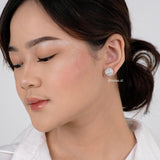 JOLIE Zirconia Round Stud Earrings
