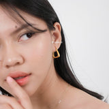 TROY | Everyday - Gold Plated Trapeze Earrings