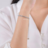 KATHRYN Zirconia Adjustable Listring Bracelet - Gold Plated