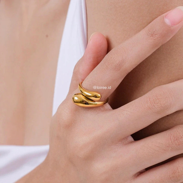 WAYNE Adjustable Ring - Gold Plated