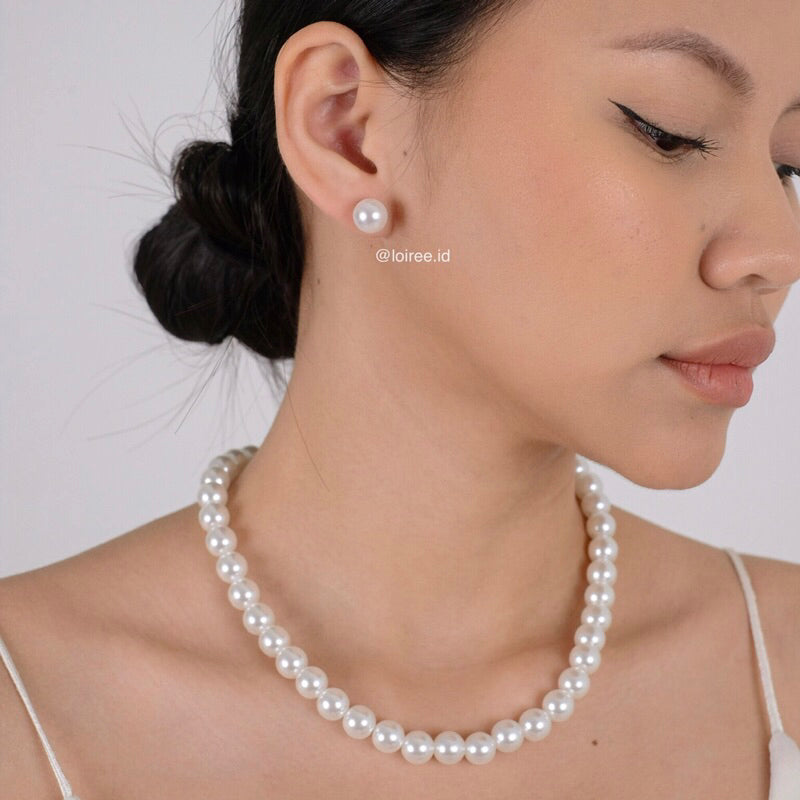 AVA Classic Pearl Stud Earrings