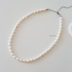ALICE | Festive Collection - Natural Fresh Water Pearl Daily Choker Necklace - Kalung Wanita