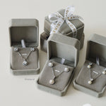 Wedding Necklace & Earrings Set - Zirconia Jewelry Set / Set Kalung Anting / Set Perhiasan Wanita