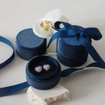 LOIREE Luxury Velvet Jewelry Box - Round Ring Box / Necklace Box / Earrings Box / Jewelry Storage Box / Kotak Perhiasan Beludru