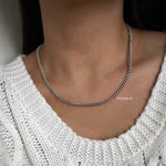 RHONEY | Everyday Collection - Gold Plated Petite Thin Cuban Chain Necklace - Kalung Wanita