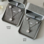 Wedding Necklace & Earrings Set - Zirconia Jewelry Set / Set Kalung Anting / Set Perhiasan Wanita