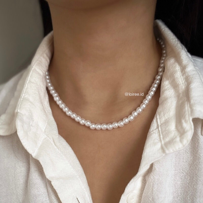 FANY | Everyday Collection - Classic Pearl Daily Bridal Necklace - Kalung Mutiara Wanita