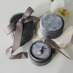 LOIREE Luxury Velvet Jewelry Box - Round Ring Box / Necklace Box / Earrings Box / Jewelry Storage Box / Kotak Perhiasan Beludru
