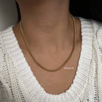 RHONEY | Everyday Collection - Gold Plated Petite Thin Cuban Chain Necklace - Kalung Wanita