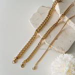 ELLIOT ANKLET | Everyday Collection - Gold Plated Cuban Chain Anklets - Gelang Kaki Wanita