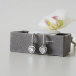 PARIS | Valentine Collection - Zirconia Heart Dangle Stud Earrings - Anting Wanita