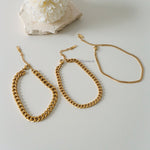 ELLIOT ANKLET | Everyday Collection - Gold Plated Cuban Chain Anklets - Gelang Kaki Wanita