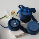 LOIREE Luxury Velvet Jewelry Box - Round Ring Box / Necklace Box / Earrings Box / Jewelry Storage Box / Kotak Perhiasan Beludru