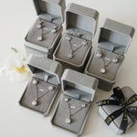 Wedding Necklace & Earrings Set - Zirconia Jewelry Set / Set Kalung Anting / Set Perhiasan Wanita