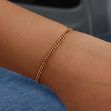 CHEVA Cuban Chain Bracelet - Gold Plated