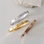 PAMELA | Everyday Collection - Gold Plated Bangle Bracelet - Gelang Wanita