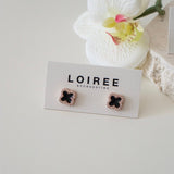 ALEJA Zirconia Clover Daily Earrings