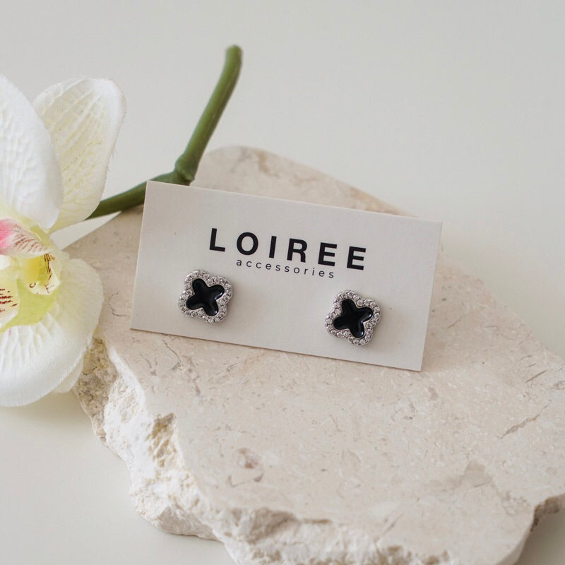 ALEJA | Everyday Collection - Zirconia Clover Daily Stud Earrings - Anting Wanita