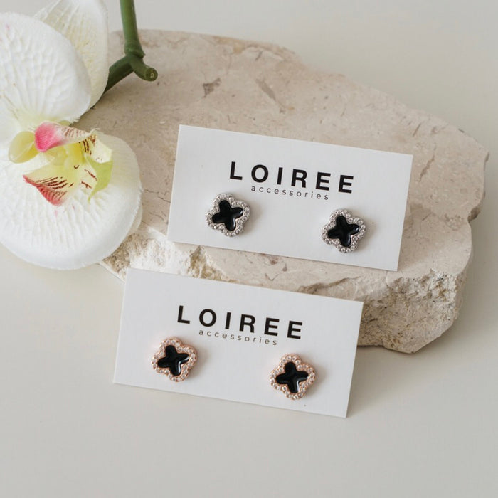 ALEJA Zirconia Clover Daily Earrings