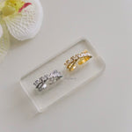 RUTH Ring | Everyday - Zirconia Double Paved Adjustable Band Ring - Cincin Wanita