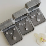 Wedding Necklace & Earrings Set - Zirconia Jewelry Set / Set Kalung Anting / Set Perhiasan Wanita