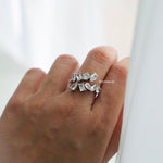 JEWEL Ring | Everyday - Zirconia Irregular Adjustable Ring - Cincin Wanita