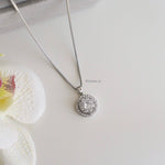 SERENE | Wedding Collection - Zirconia Round Chain Bridal Necklace - Kalung Wanita
