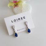 SEVYN | Colour Collection - Zirconia Blue Drop Earrings - Anting Wanita