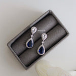 SEVYN | Colour Collection - Zirconia Blue Drop Earrings - Anting Wanita